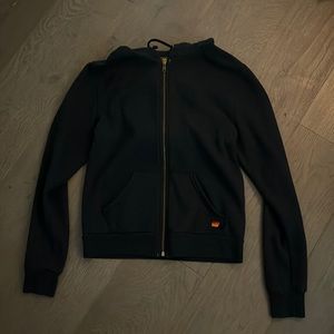 (Real) Aviator Nation pink lighting bolt zip up sweatshirt